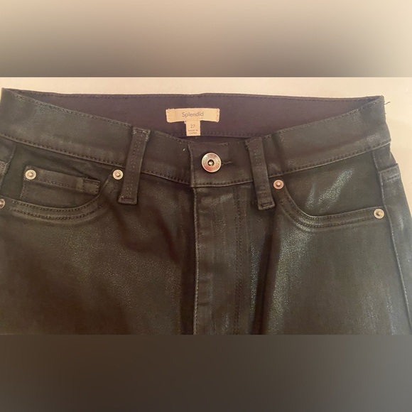 SPLENDID HIGH WAIST COATED SKINNY ANKLE JEAN NWT SIZE 23,26 - Picture 5 of 8